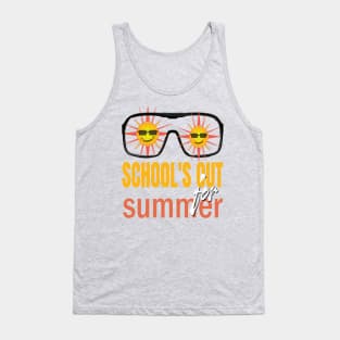 cute retro last day of school school's out for summer teacher Tank Top